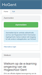 Mobile Screenshot of chamilo.hogent.be