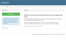 Tablet Screenshot of chamilo.hogent.be